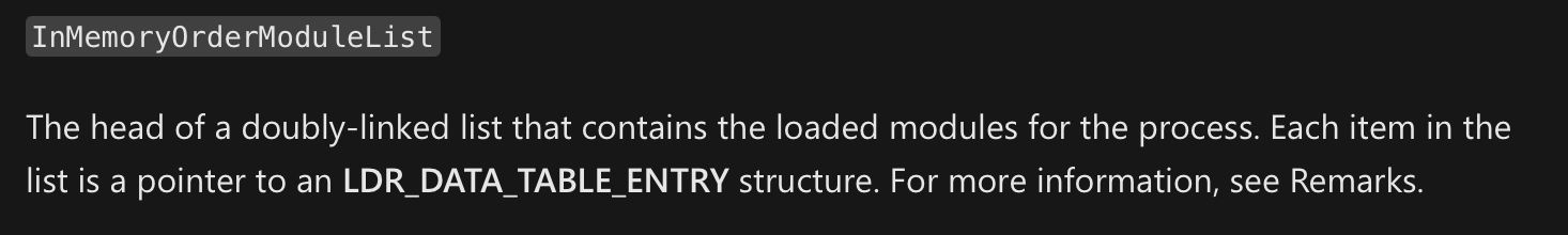 LIST_ENTRY Structure