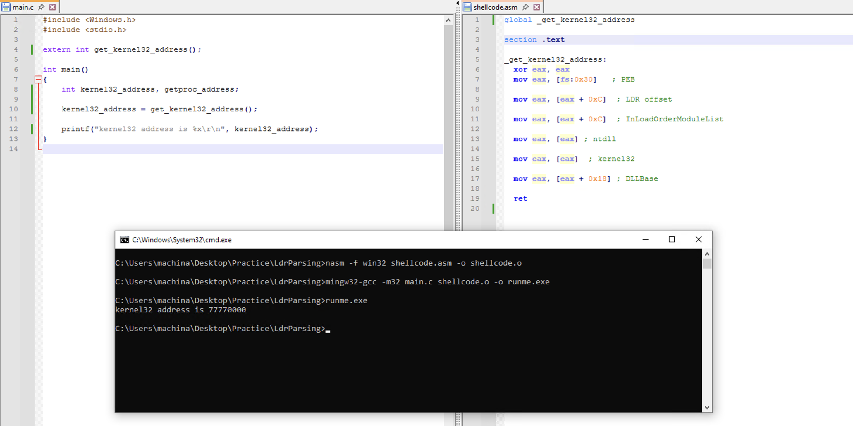 Kernel32 Base Address